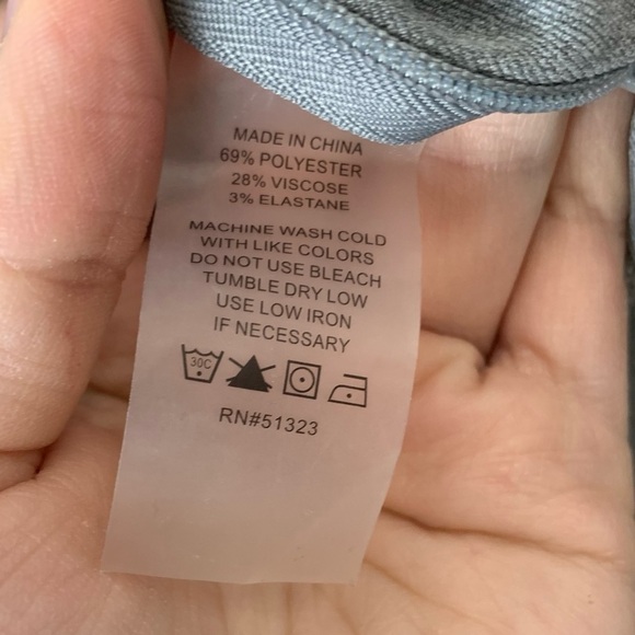 VINCE CAMUTO Gray Elastic Waist Side Zip Skinny Trouser Dress Pants Size 10 - Picture 9 of 9